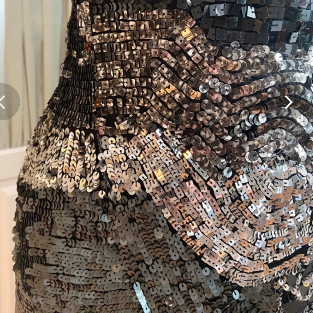 Stradivarius ❤ Black Sequin mini dress ! Size M - Picture 7 of 10